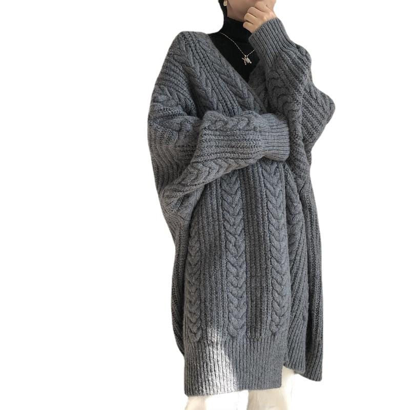 Chunky Twisted Long Cardigan Sweater Coat