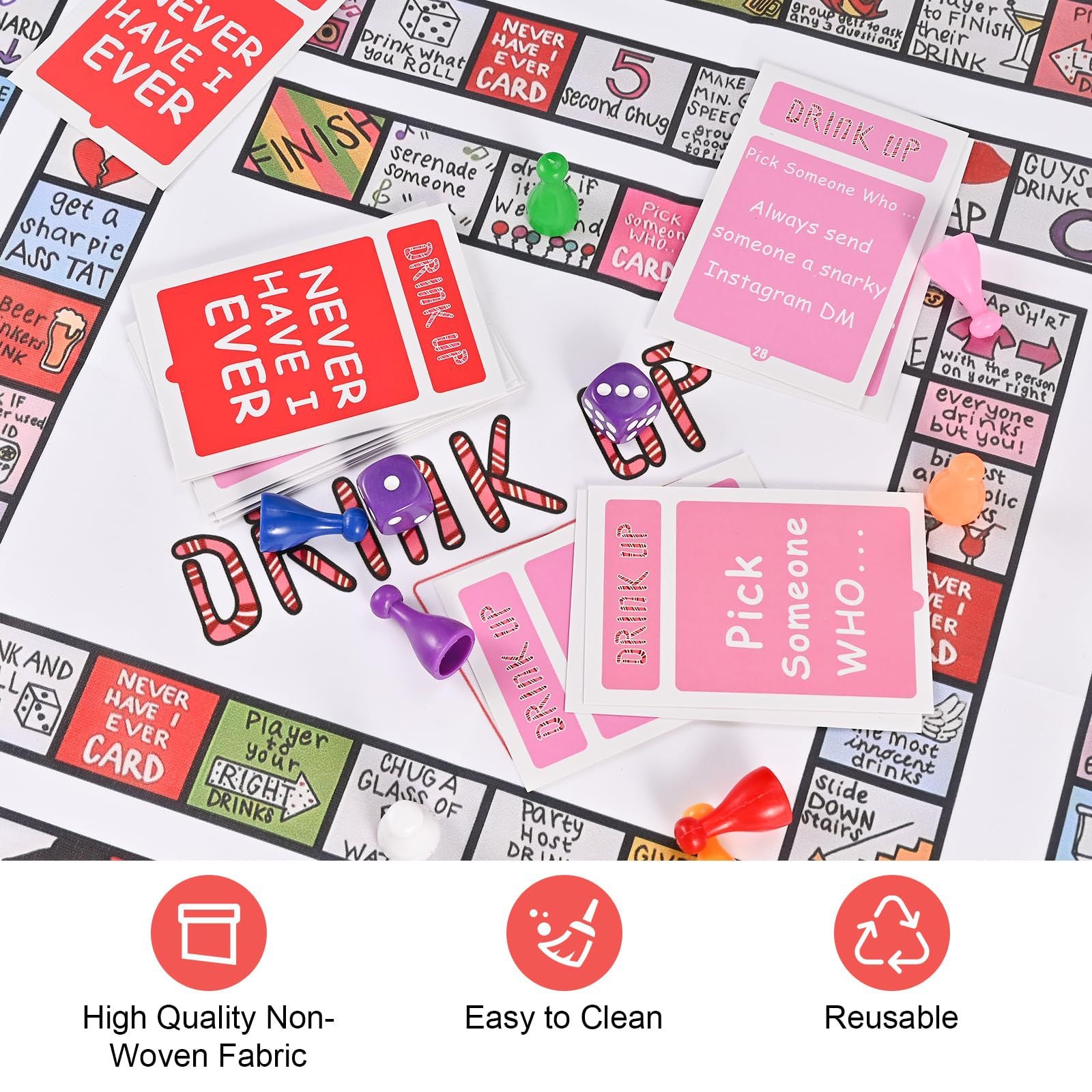 Tipsy Land Candy Land Gathering Night Drinking Party Board Game