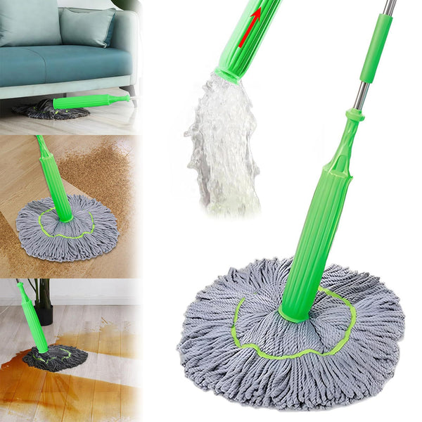 2-in-1 Dual Action Self Wringing Twist Mop For Floor Cleaning