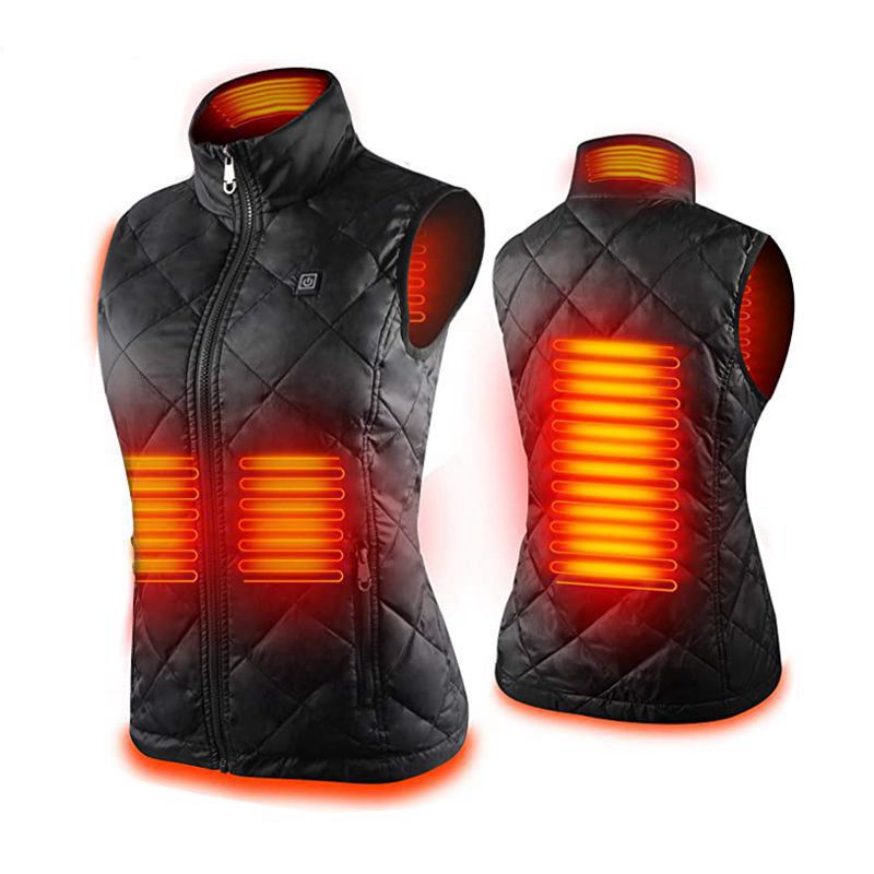 Electric Rechargeable Heated Hunting Vest For Women Warming Gilet Bodywarmer