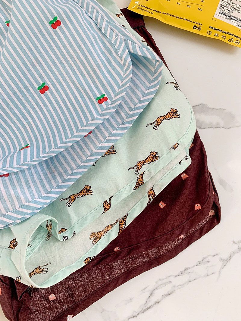 Unisex Stripes Floral Prints Summer Beach Boxers Briefs Underwear