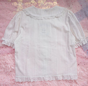 Cute Peter Pan Collar White Lolita Shirt Blouse