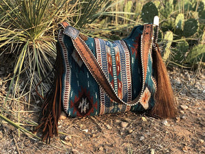 Bohemian Wave Colors Beach Wayuu Tote Mochila Canvas Bags