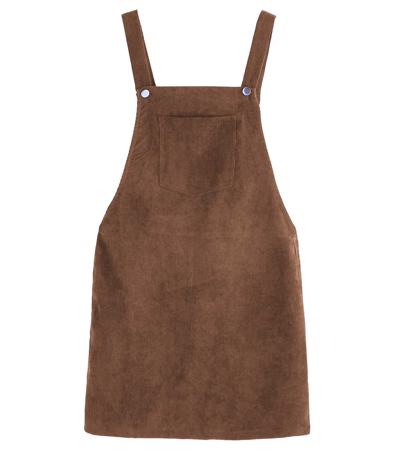 Casual Corduroy Overall Mini Dress Cord Jumper sunifty Casual Corduroy Overall Mini Dress Cord Jumper sunifty