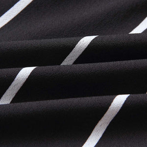 Slimming Belted Tie Waist High Neck Striped Jumpsuit Shorts