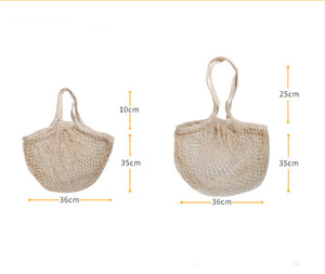 Eco Friendly Organic Fruit and Vegetable Mesh Net Grocery Tote Bag