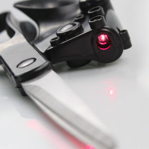 Professional Straight Cut Laser Scissors For Fabrics Paper