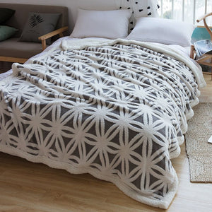 Soft Plush Faux Fur Sherpa Fleece Bed Throw Blanket