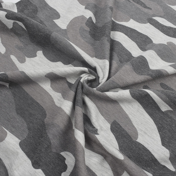Cool Layered Angel Sleeves Camo Bodycon Camouflage Short Dress