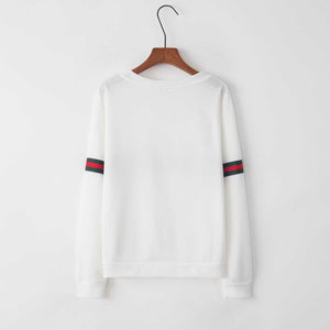 Brandstyle Loose Fitting Rainbow Colorblock Women's Crewneck Sweatshirt