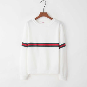 Brandstyle Loose Fitting Rainbow Colorblock Women's Crewneck Sweatshirt