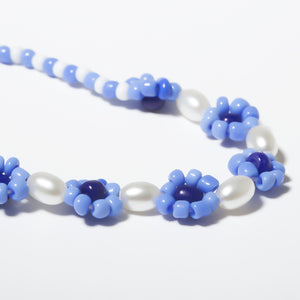 Boho Handmade Colorful Flower Rainbow Beaded Choker Necklaces
