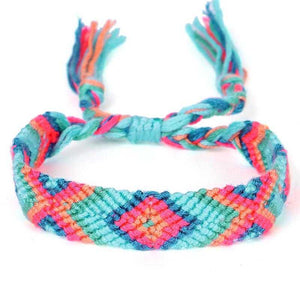 Bohemian African Rainbow Handmade Braided Bracelet Bangles