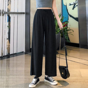 Womens Wide Leg Palazzo Trousers Plus Size Wide Bottom Palazzo Pants