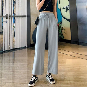 Womens Wide Leg Palazzo Trousers Plus Size Wide Bottom Palazzo Pants