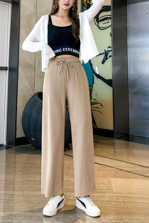 Womens Wide Leg Palazzo Trousers Plus Size Wide Bottom Palazzo Pants