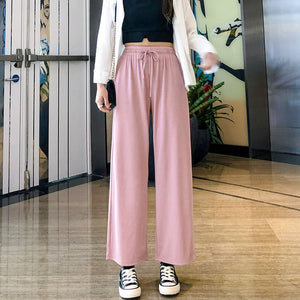 Womens Wide Leg Palazzo Trousers Plus Size Wide Bottom Palazzo Pants
