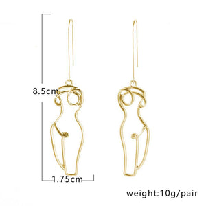 Womens Body Earrings Wired Drop Earrings For Women Dangle Earrings