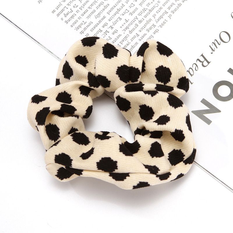Oversized Leopard Dots Tie Dye Velvet Hair Scrunchies Hairbands