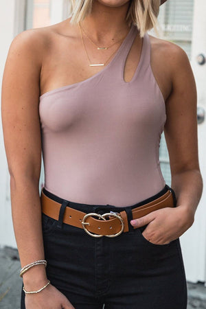 Popular Double Rings Faux Leather Belts