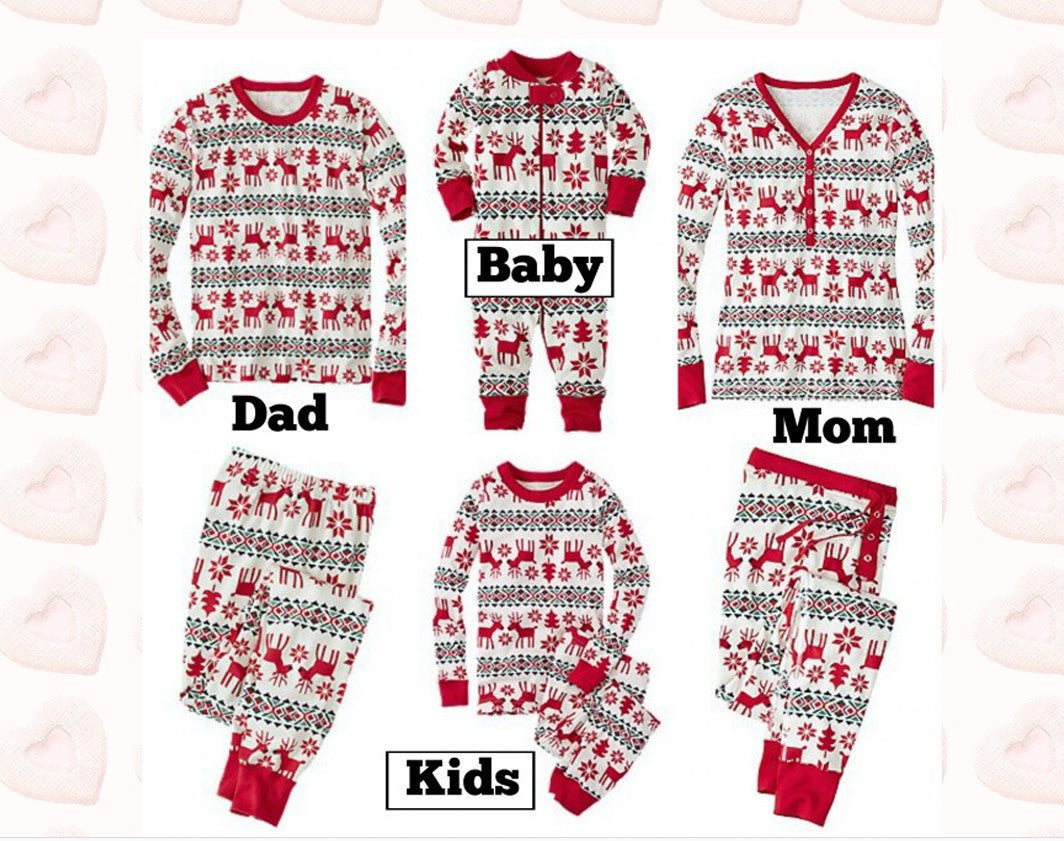 Family Christmas Pajamas Holiday Home PJS Home Suit