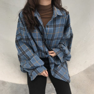 Plaid Tie Dye Color Block Checkered Flannel Shirts