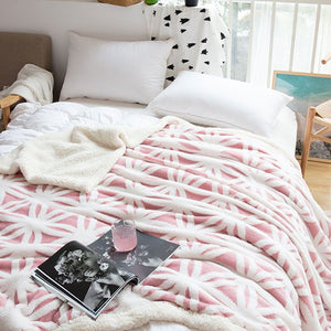 Soft Plush Faux Fur Sherpa Fleece Bed Throw Blanket
