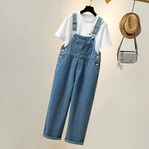 Wardrobe Basics Ripped Denim Romper Shorts Jean overalls