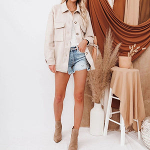 Winter Boiled Wool Blend Woolen Coat For Women