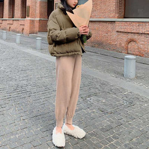 Short Corduroy Puffer Jacket Packable Down Bomber Coat