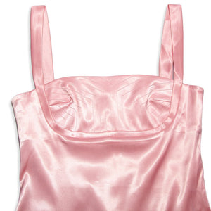 Thick Strap Short Satin Silky Mini Dress