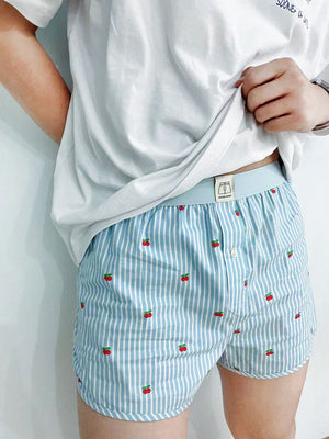 Unisex Stripes Floral Prints Summer Beach Boxers Briefs Underwear