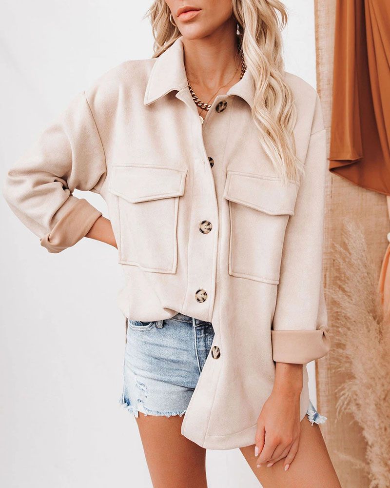 Winter Boiled Wool Blend Woolen Coat For Women