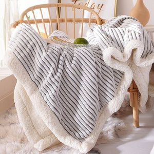 Soft Plush Faux Fur Sherpa Fleece Bed Throw Blanket
