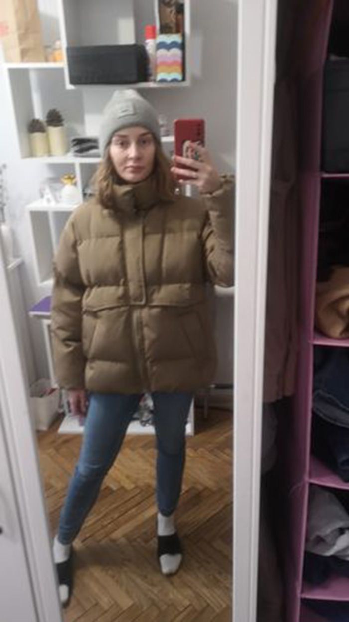 Oversized Quilted Winter Puffer Thick Warm Padded Puff Parka Jacket