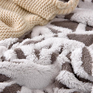Soft Plush Faux Fur Sherpa Fleece Bed Throw Blanket