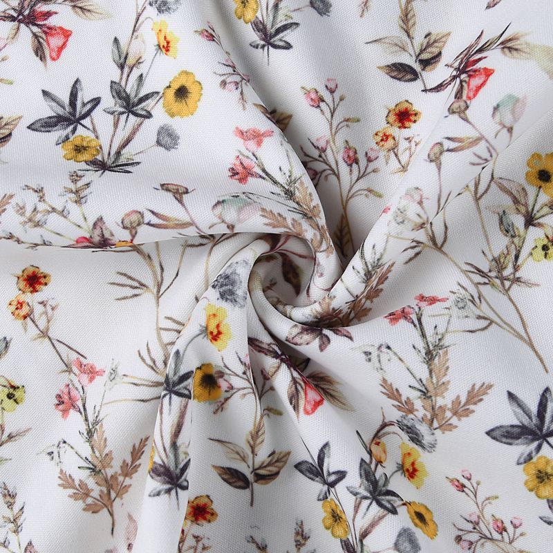 Vintage Floral Afternoon Tea Garden Off Shoulder High Slit Cottage Core Dress