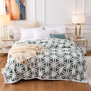 Soft Plush Faux Fur Sherpa Fleece Bed Throw Blanket