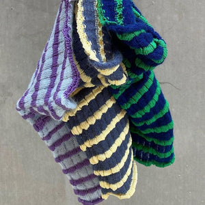 Rainbow Stripes Crinkle Smocked Cut Out Twisted Strapless Top Longline Bandeau