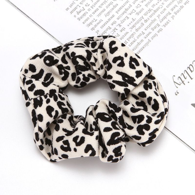 Oversized Leopard Dots Tie Dye Velvet Hair Scrunchies Hairbands