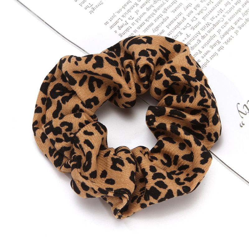 Oversized Leopard Dots Tie Dye Velvet Hair Scrunchies Hairbands