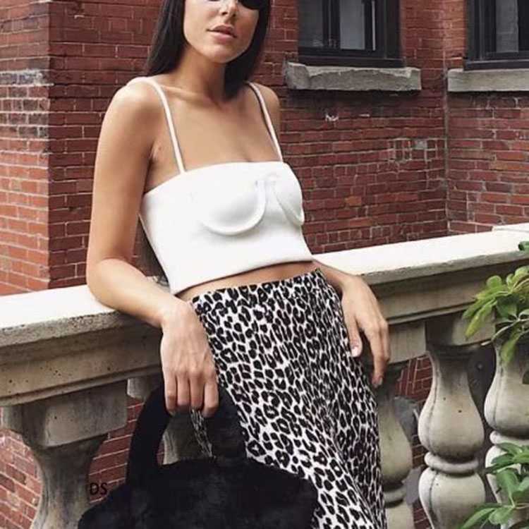 Underwire Decor Ribbed Knitted Tube Tank Tops