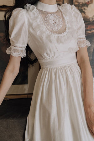 Vintage Fairytale White Lace Ruffle Sweet Lolita Dress
