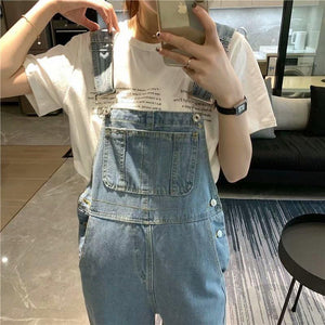 Wardrobe Basics Ripped Denim Romper Shorts Jean overalls