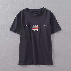 College USA Flag Tee Shirt For Teens