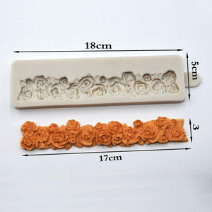 Silicone Pie Crust Mold for Pastry Fondant Mold Stamper Baking Toppers