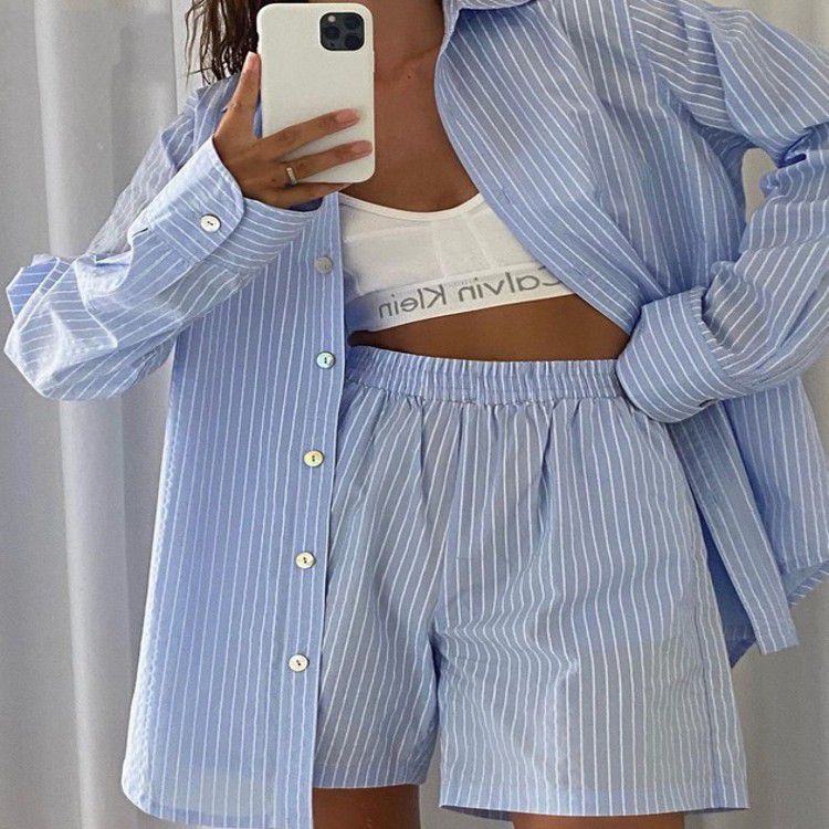 Long sleeve discount shirt with shorts