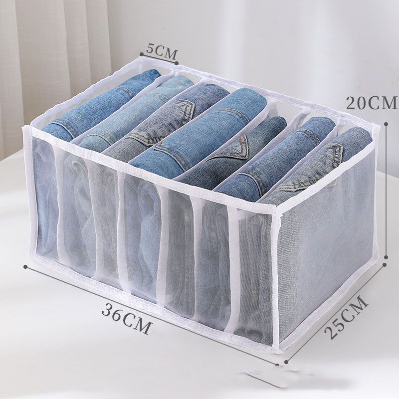 Pants Closet Organizer With Compartments Cabinet Drawers Divider Grid Storage Box