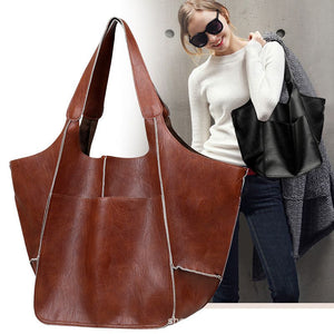 Brown Leather Womens Tote Bags School Handbags