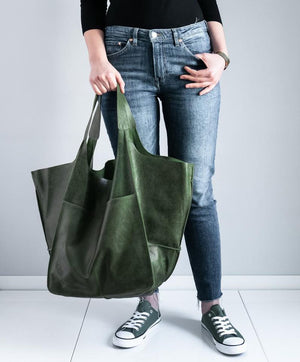 Brown Leather Womens Tote Bags School Handbags